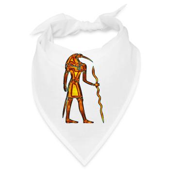 Egipt Hieroglyphen - Bandana - Weiß - Vorne