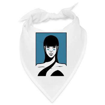 Kriegerische Schönheit - Bandana - Weiß - Vorne