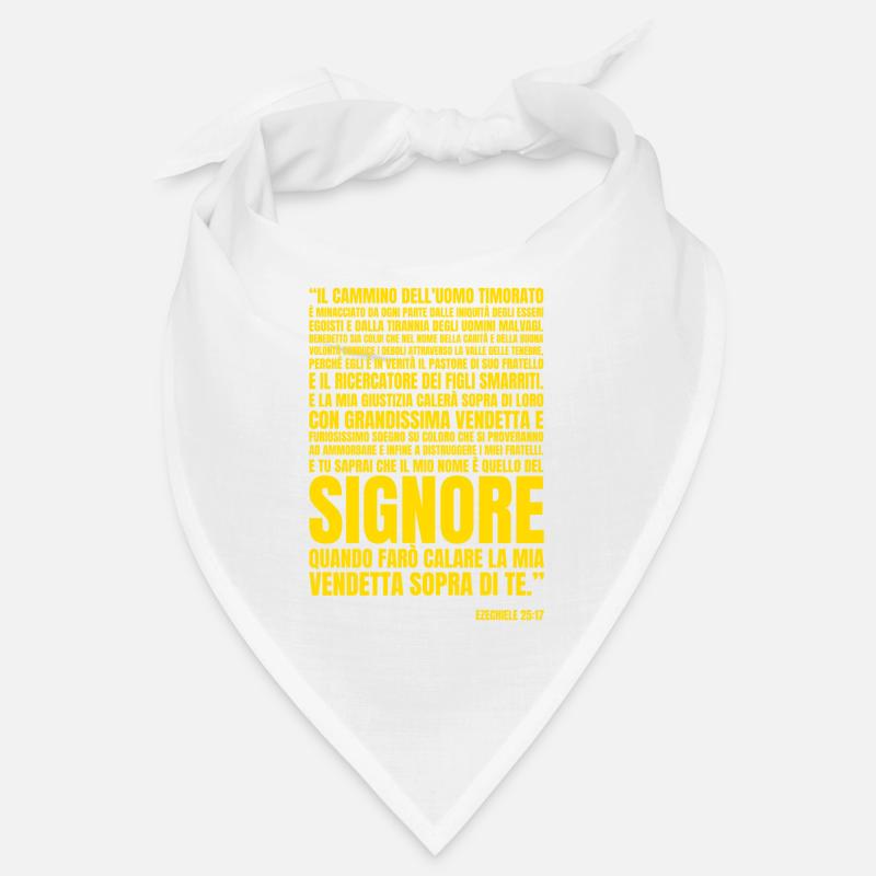 Ézéchiel 25 17 - Bandana - blanc