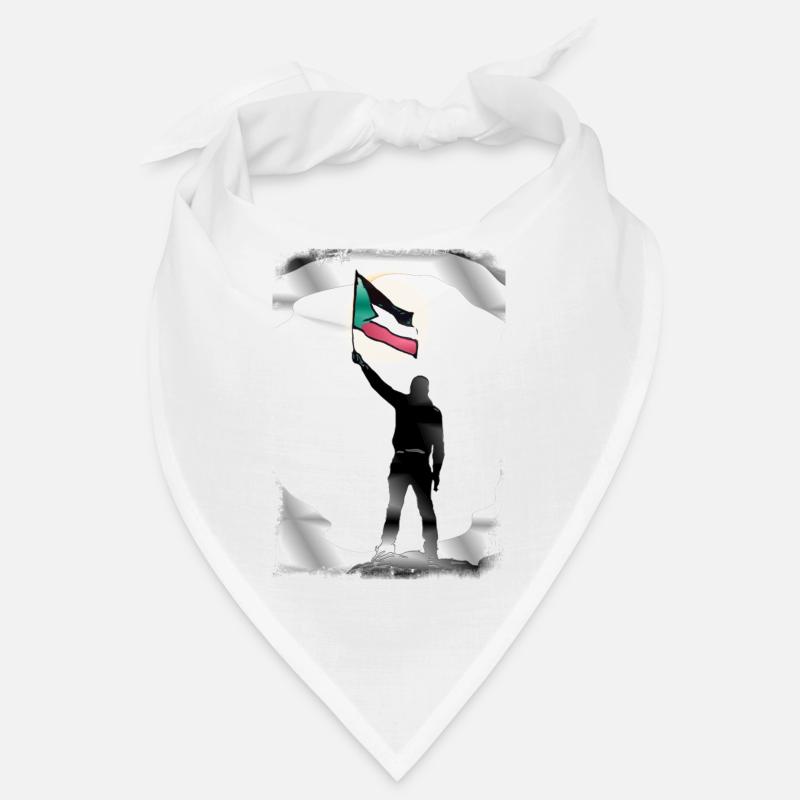 Palestine Drapeau Vies Comptent P9 - Bandana - blanc