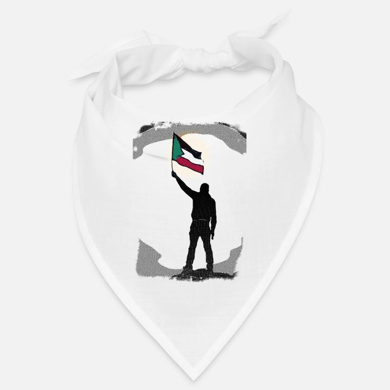 Palestine Drapeau Vies Comptent P8 - Bandana - blanc