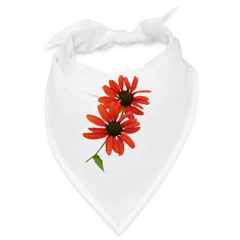 Echinacea ist seit alters her eine Heilpflanze - Bandana - Weiß - Vorne
