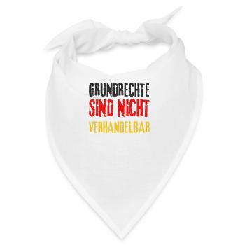 Politik Grundrechte Freiheit wählen Zensur demo - Bandana - Weiß - Vorne