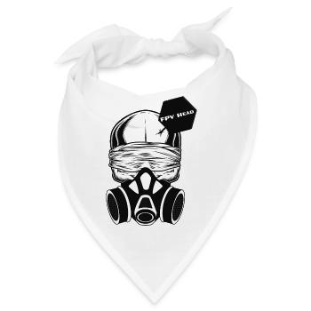 FPV-Head Logo - Bandana - Weiß - Vorne
