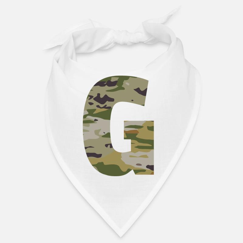 Lettre de camouflage G Bandana