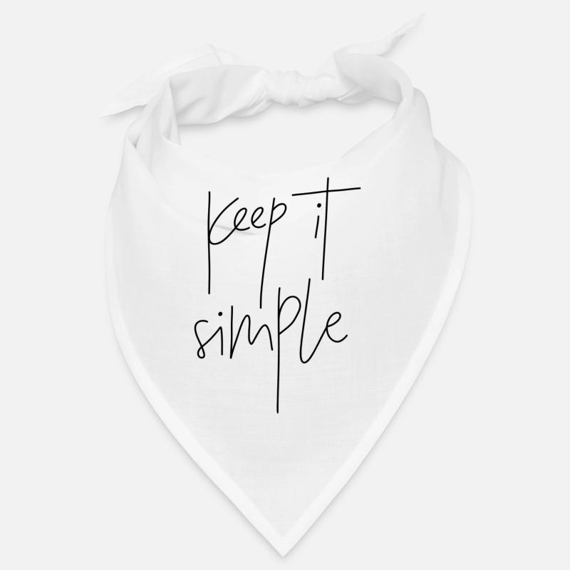 keep it simple - Bandana - Weiß