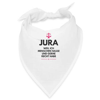 Law Jura Student Uni Gericht Anwalt - Bandana - Weiß - Vorne