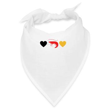 Shrimp meer krebs tier fische - Bandana - Weiß - Vorne