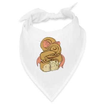 Zimtschnecken - Bandana - Weiß - Vorne