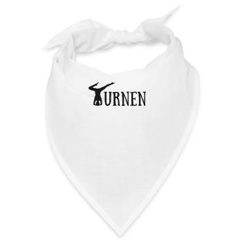 Turnen Turnerin gymnastik bodenturnen fitness - Bandana - Weiß - Vorne