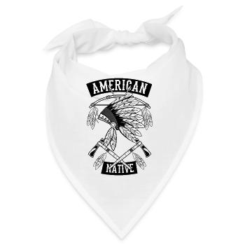 American Native Design - Indianer - Bandana - Weiß - Vorne