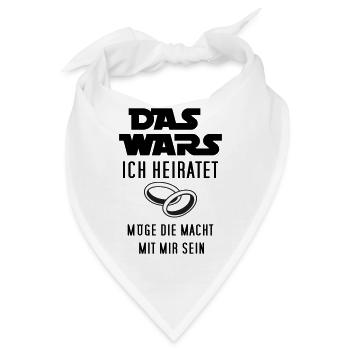 das wars - ich heiratet - Bandana - Weiß - Vorne