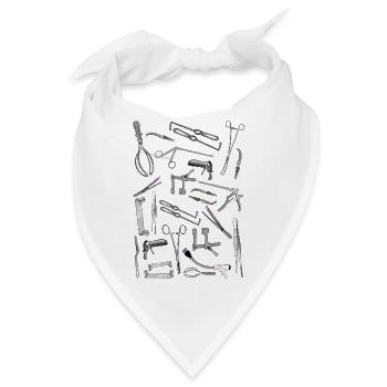 Instrumente - Bandana - Weiß - Vorne