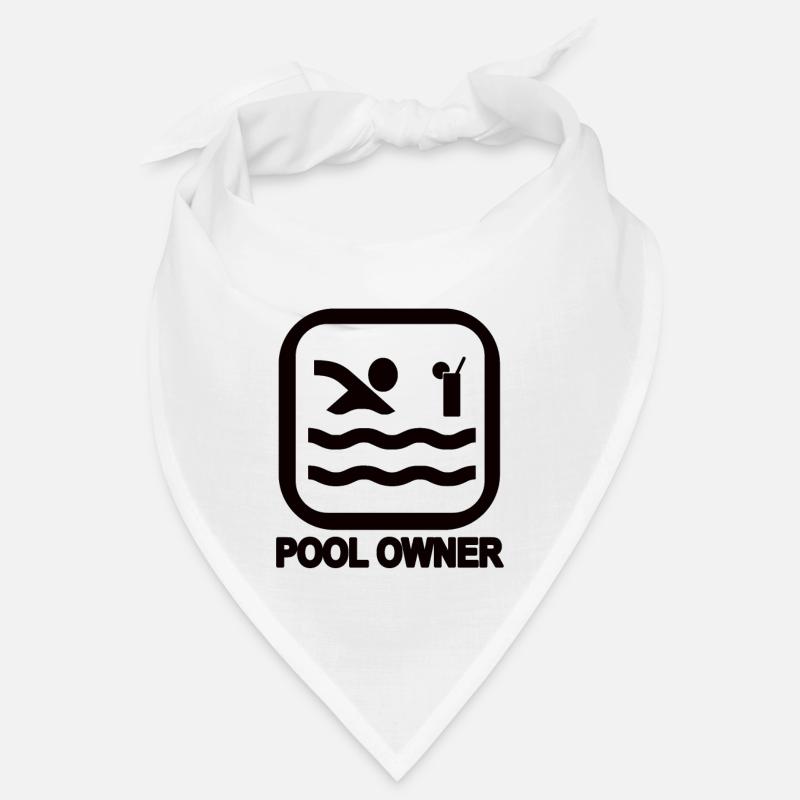 Propriétaire de piscine noir Bandana