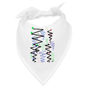 Bunte Reiseziele. - Bandana - Weiß - Vorne