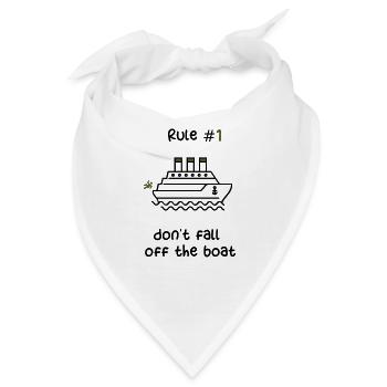 KREUZFAHRTSCHIFF - SCHWARZES UND SÄUREGRÜNES KREUZFAHRTSCHIFF - Bandana - Weiß - Vorne