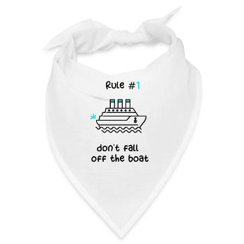 KREUZFAHRTSCHIFF - SCHWARZ-BLAUES KREUZFAHRTSCHIFF - Bandana - Weiß - Vorne