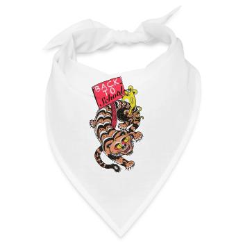 Zurück zur Schule. - Bandana - Weiß - Vorne