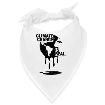 CLIMATE CHANGE IST REAL - Bandana - Weiß - Vorne