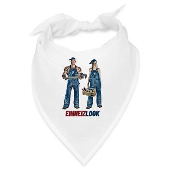 Einheitslook vs Einheizlook. Heizungsmonteure. - Bandana - Weiß - Vorne