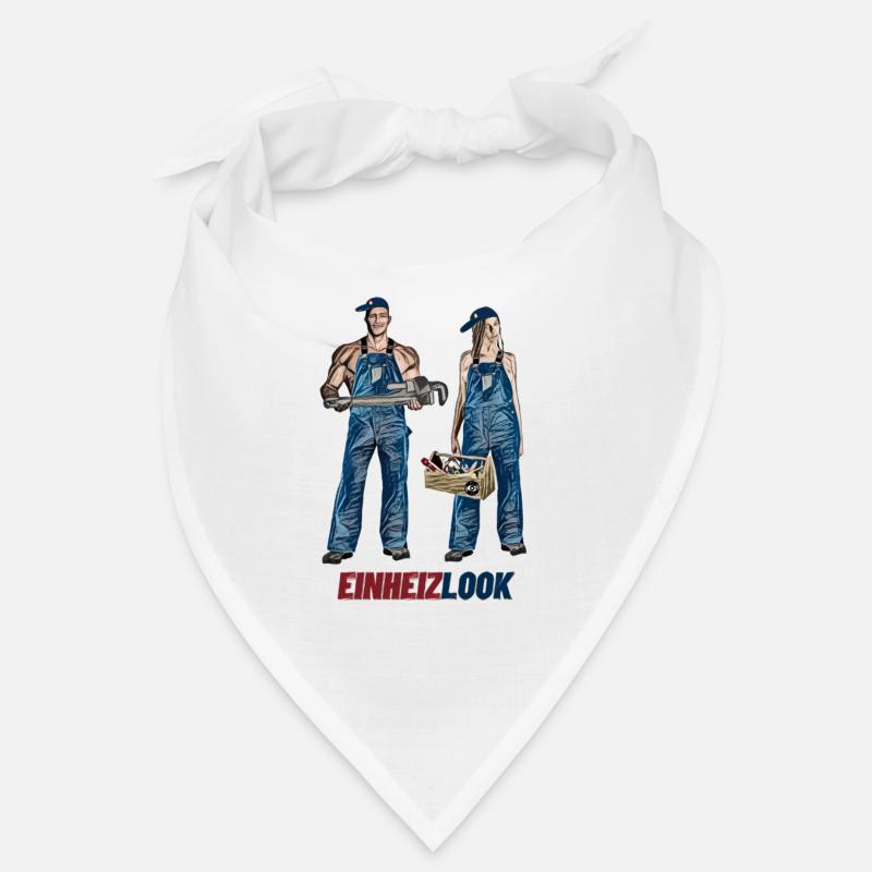 Einheitslook vs Einheizlook. Heizungsmonteure. Bandana