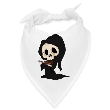 Grim Reaper - Bandana - Weiß - Vorne