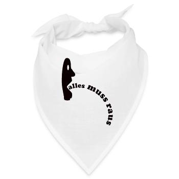 Alles muss raus - T-Shirt - Bandana - Weiß - Vorne