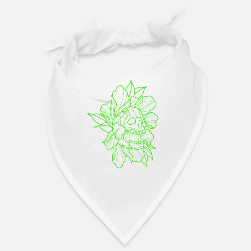 Skull - Bandana - Weiß