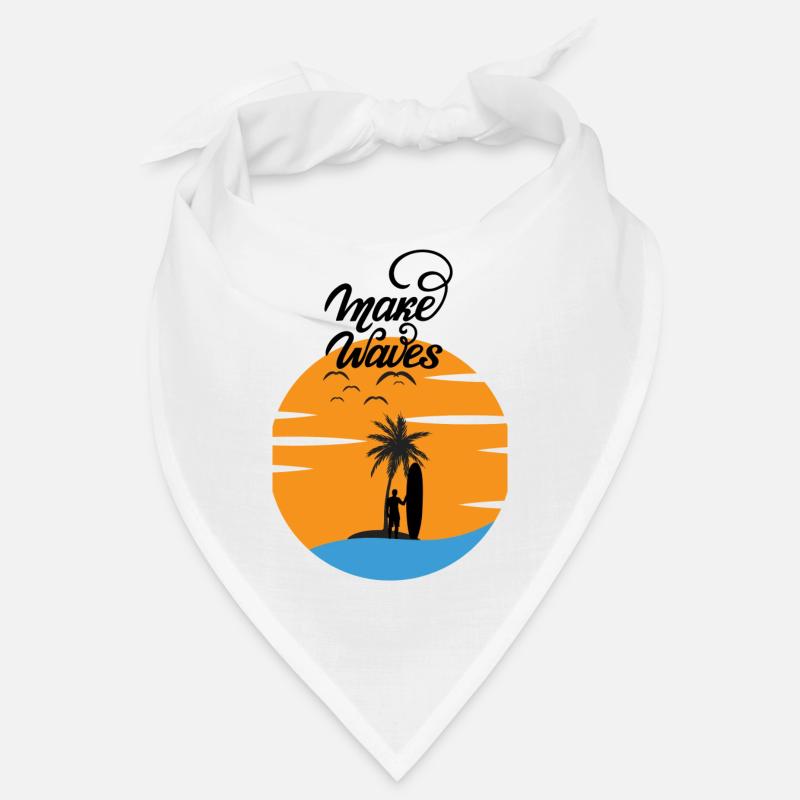Planche de surf avec Sunset Red - Make Waves Bandana