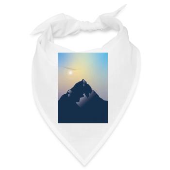 Berg Sonne - Bandana - Weiß - Vorne