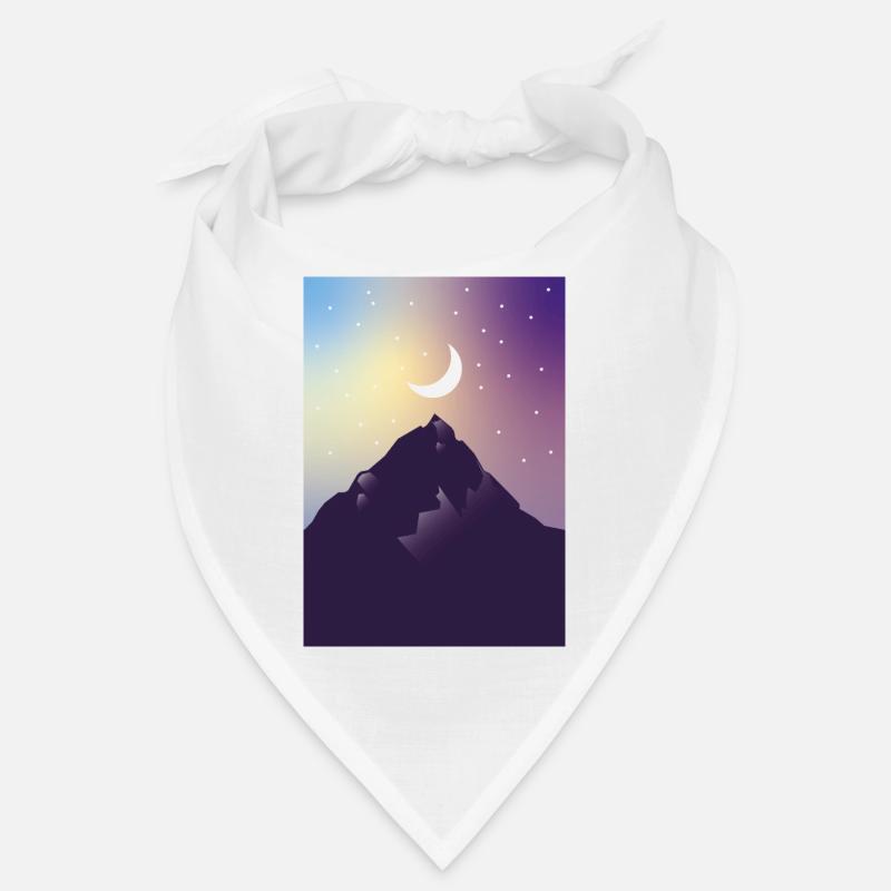 Lune avec des étoiles Bandana