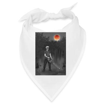 Waldarbeiter, Forstwirt, Förster, Vollmond - Bandana - Weiß - Vorne