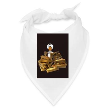 Goldrausch Ente - Bandana - Weiß - Vorne
