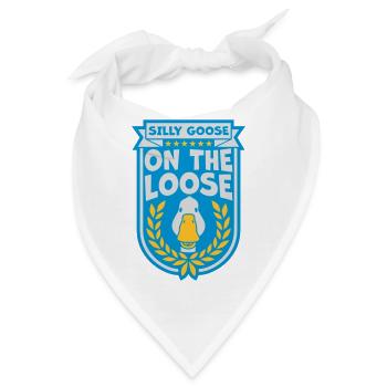 goose on the loose - Bandana - Weiß - Vorne