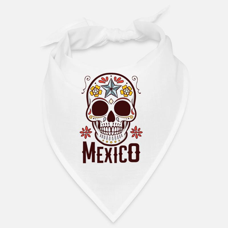 Sugar Skull Mexico Bandana