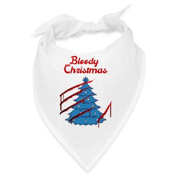 Blutige Weihnachten Fröhliche Weihnacht Horror - Bandana - Weiß - Vorne