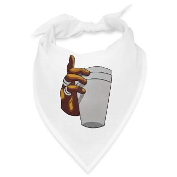 becher - Bandana - Weiß - Vorne