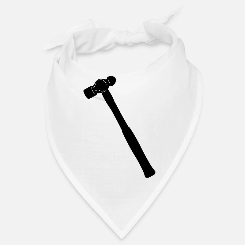 Kugelhammer oder Dellhammer Schattenbild Bandana