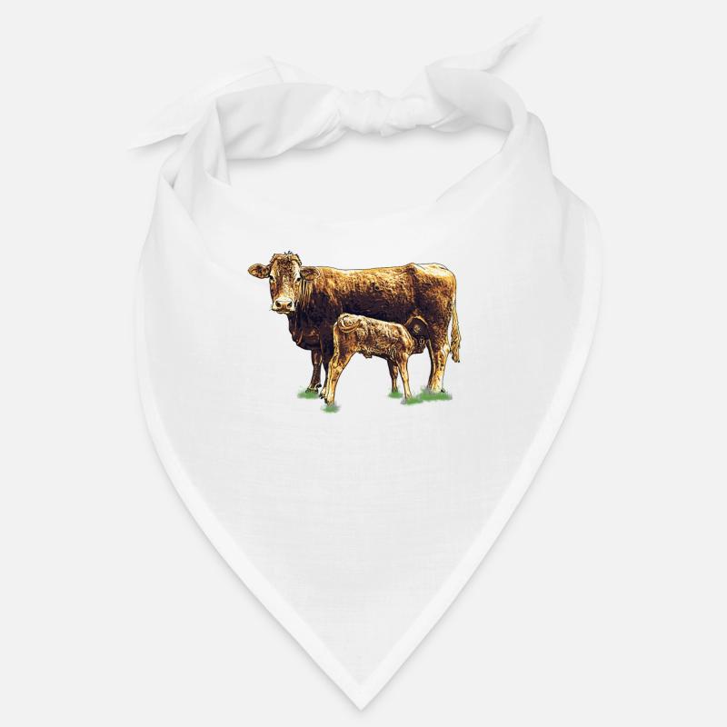 Vache avec veau Bandana