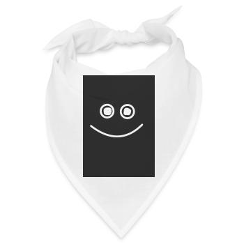 Happy Smile Black - Bandana - Weiß - Vorne