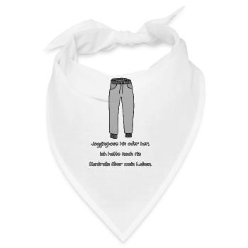 Kontrolle über mein Leben - Bandana - Weiß - Vorne