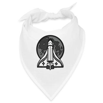 Raumschiff Rakete Orden - Bandana - Weiß - Vorne