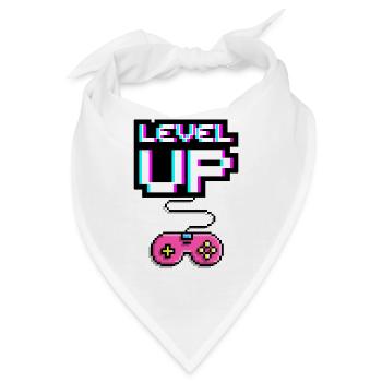 Level Up - Bandana - Weiß - Vorne