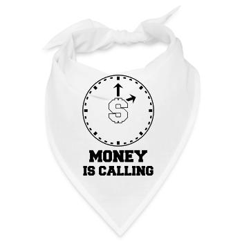 money is calling 1 - Bandana - Weiß - Vorne