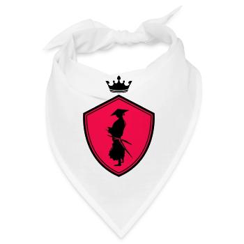 samurai warrior wappen - Bandana - Weiß - Vorne