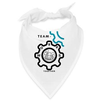 Team Work - Bandana - Weiß - Vorne