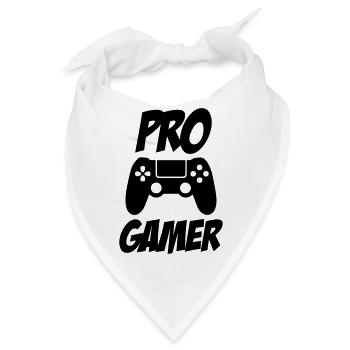 pro gamer - Bandana - Weiß - Vorne