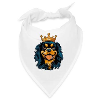 Kavalier König Charles Spaniel - Bandana - Weiß - Vorne