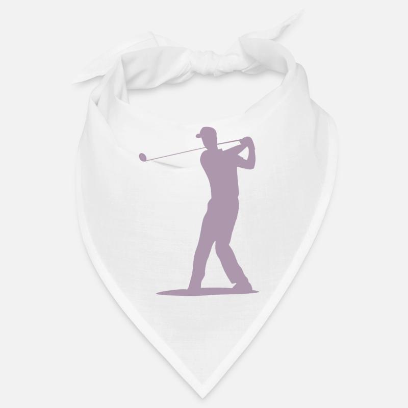 Golfer Tee Silhouette - Design pour hommes Bandana