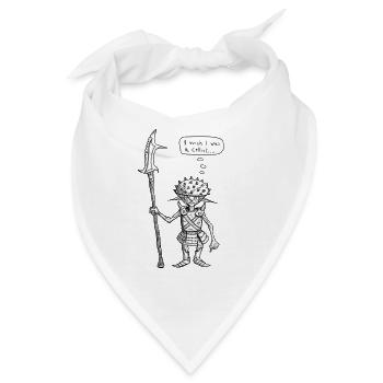 Depressive Goblinwache - Bandana - Weiß - Vorne